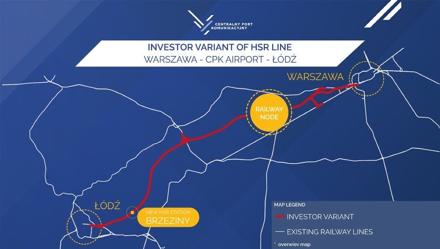 CPK starts designing the first high-speed railway line in Poland